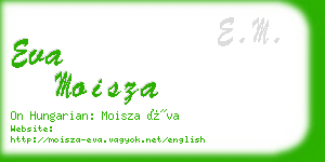 eva moisza business card